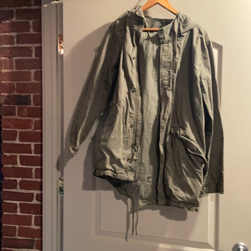 Green men’s utility jacket